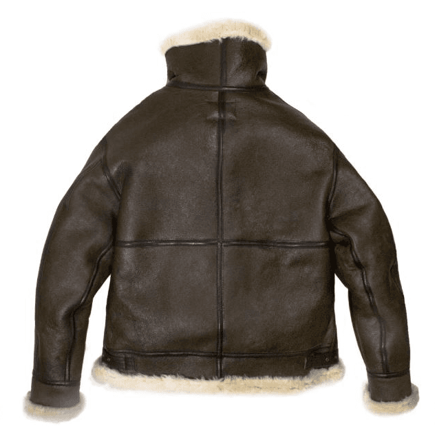 Pairo Men's Dark Brown B3 Flight Jacket thumbnail 3