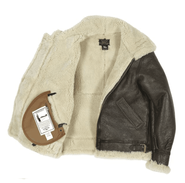 Pairo Men's Dark Brown B3 Flight Jacket thumbnail 4