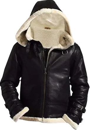 Pairo Men's Winter Hood B3 Aviator Jacket thumbnail 6
