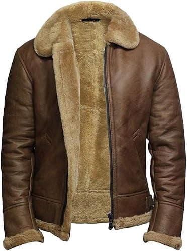 Pairo Men's Elite RAF B3 Shearling Jacket thumbnail 3