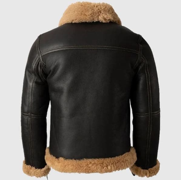 Pairo Men's Luxury Brown B3 Flight Jacket thumbnail 2