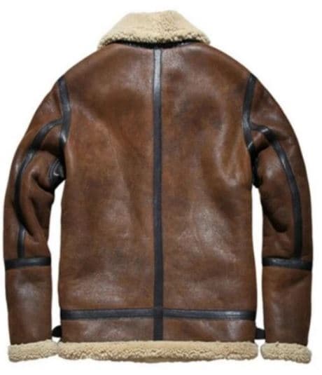 Pairo Men's Vintage RAF B3 Shearling Jacket thumbnail 2