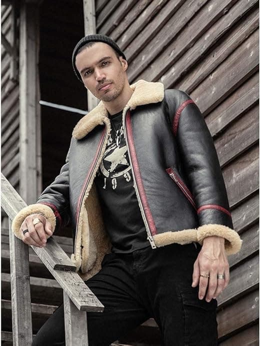 Pairo Men's Heavy weight B3 Bomber Jacket thumbnail 2