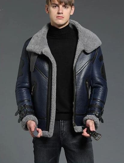 Pairo Men's Grey B3 Flight Jacket thumbnail 3