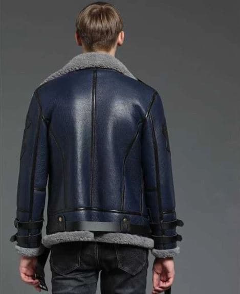 Pairo Men's Grey B3 Flight Jacket thumbnail 4