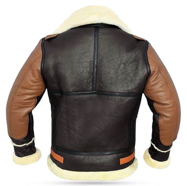 Pairo Men's Black Brown B3 Bomber Jacket thumbnail 4
