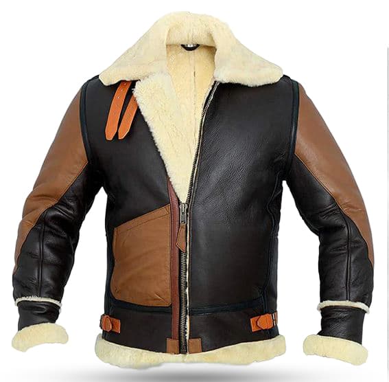 Pairo Men's Black Brown B3 Bomber Jacket