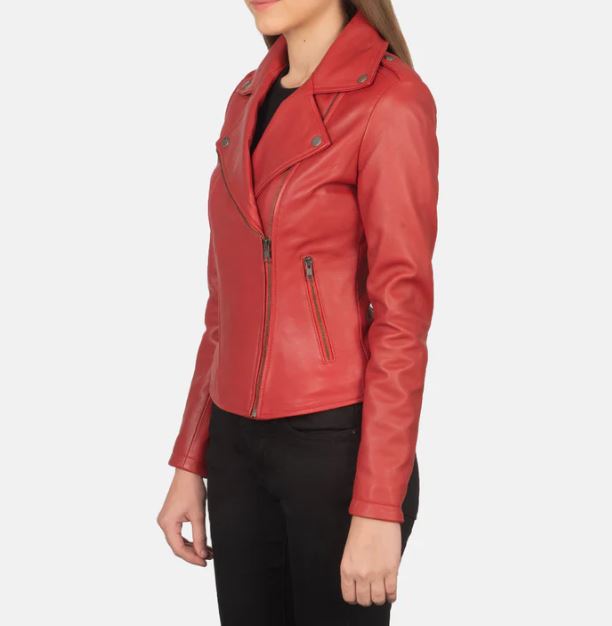 woman biker jacket thumbnail 2