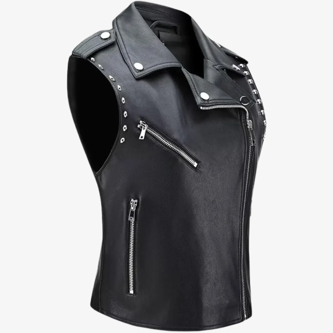 Black Leather Vest