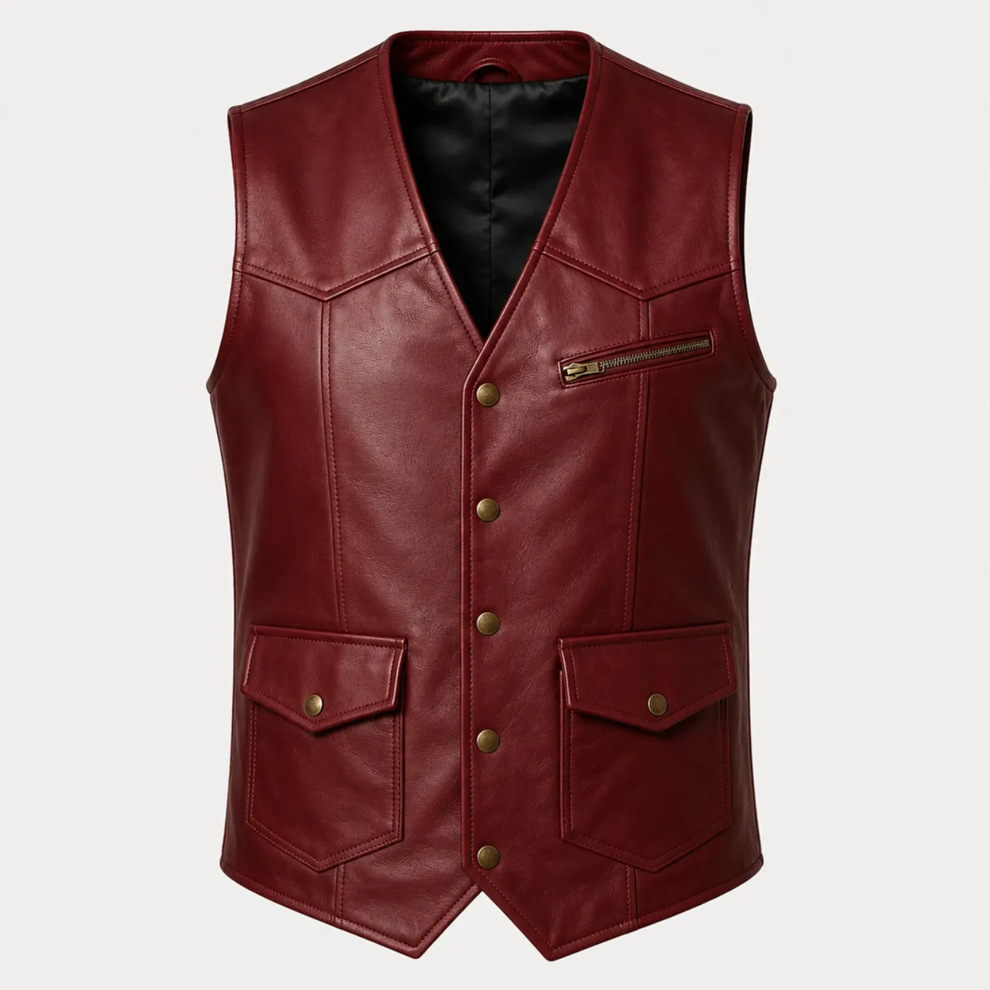Men Leather Vest