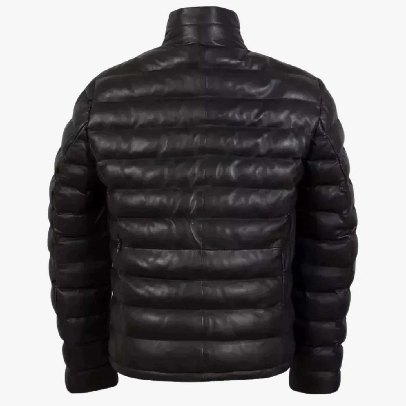 Puffer Leather Jacket