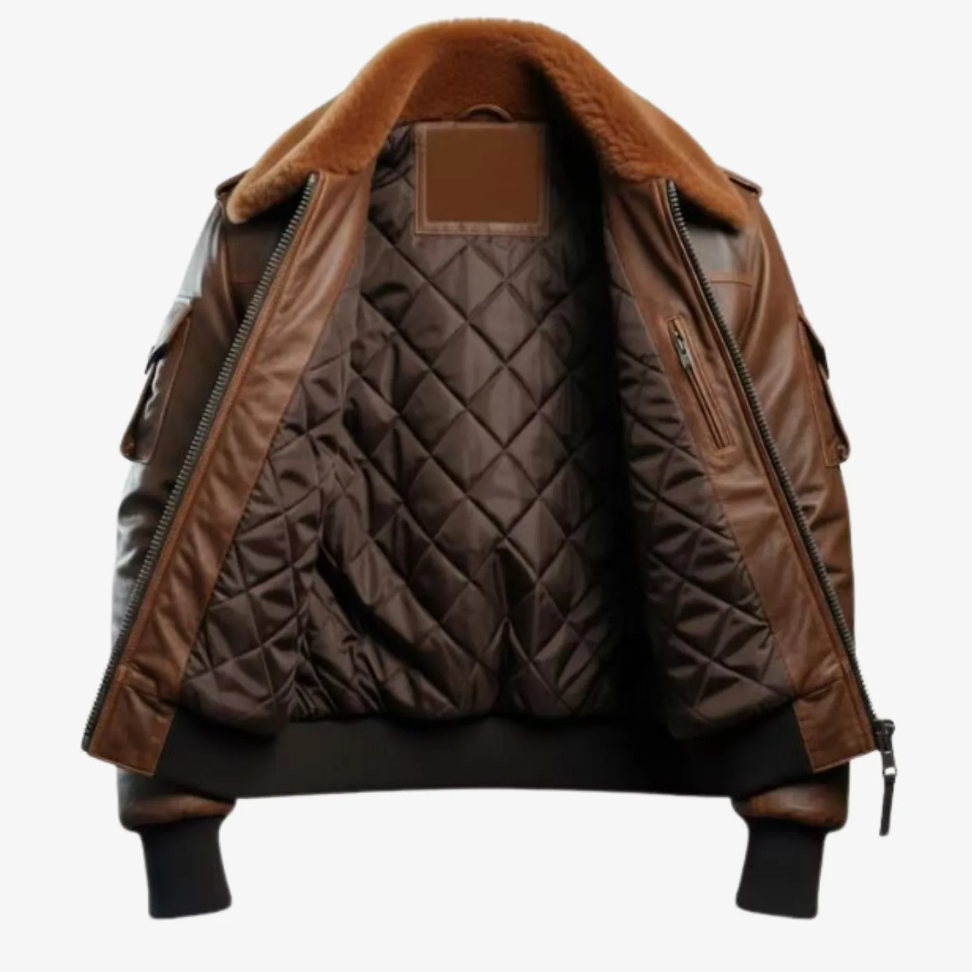 Men Brown Leather Jacket