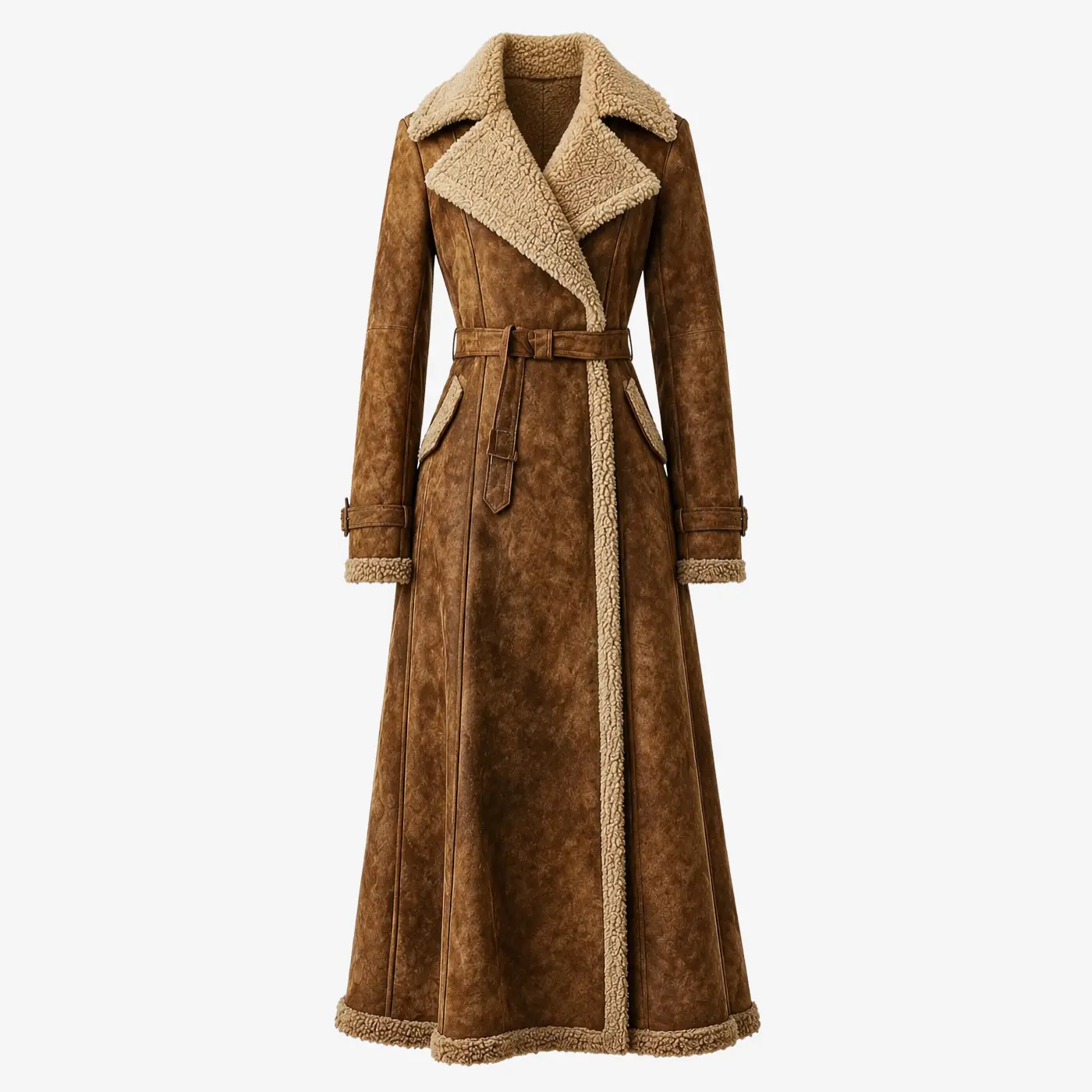 Women Brown Long Coat
