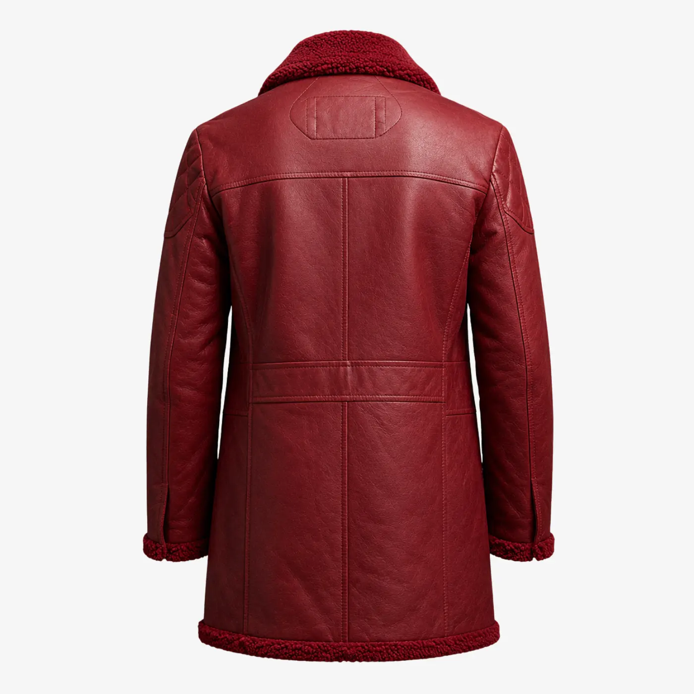 Men Fur Trench Coat