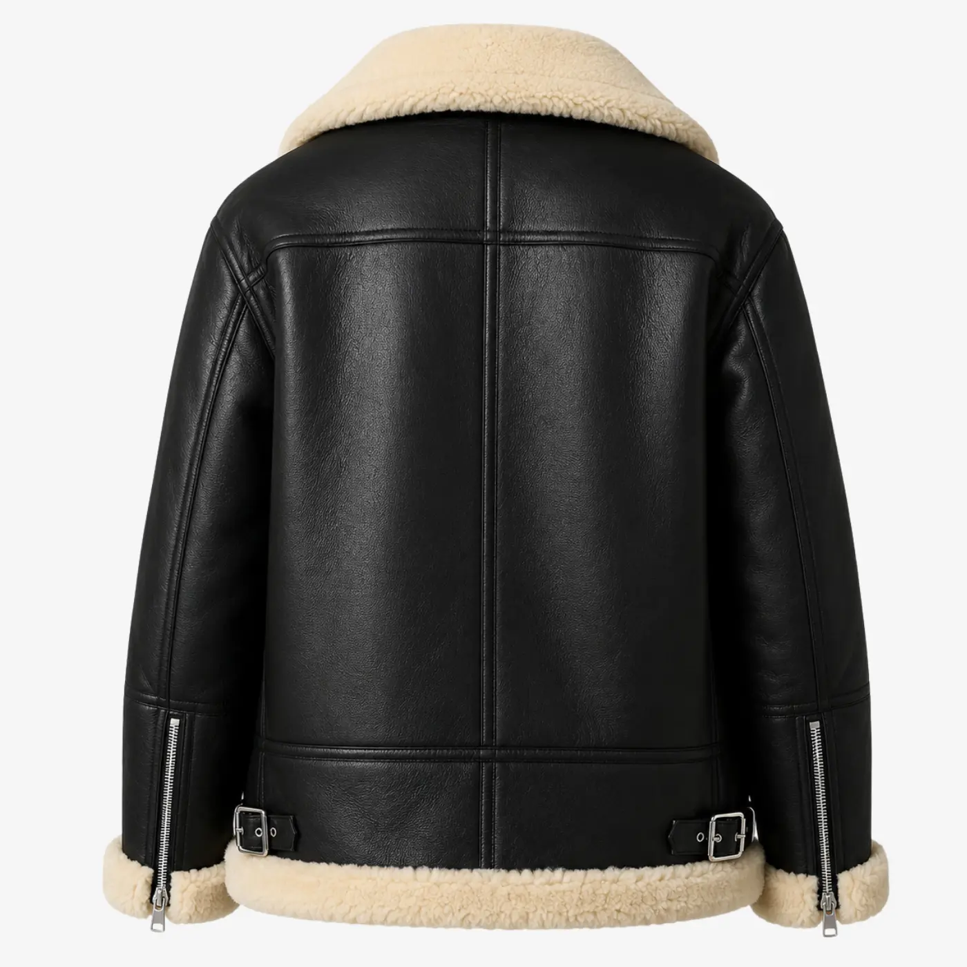 Women Black Leather Jacket (2)