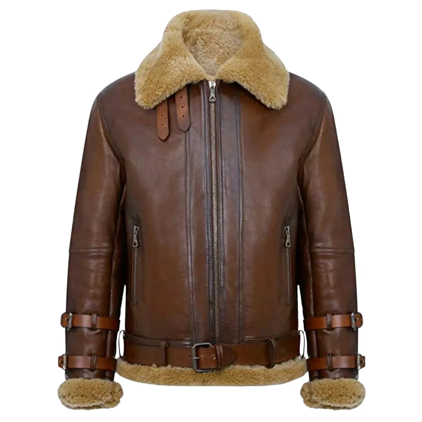 Men Brown Bomber Jacket