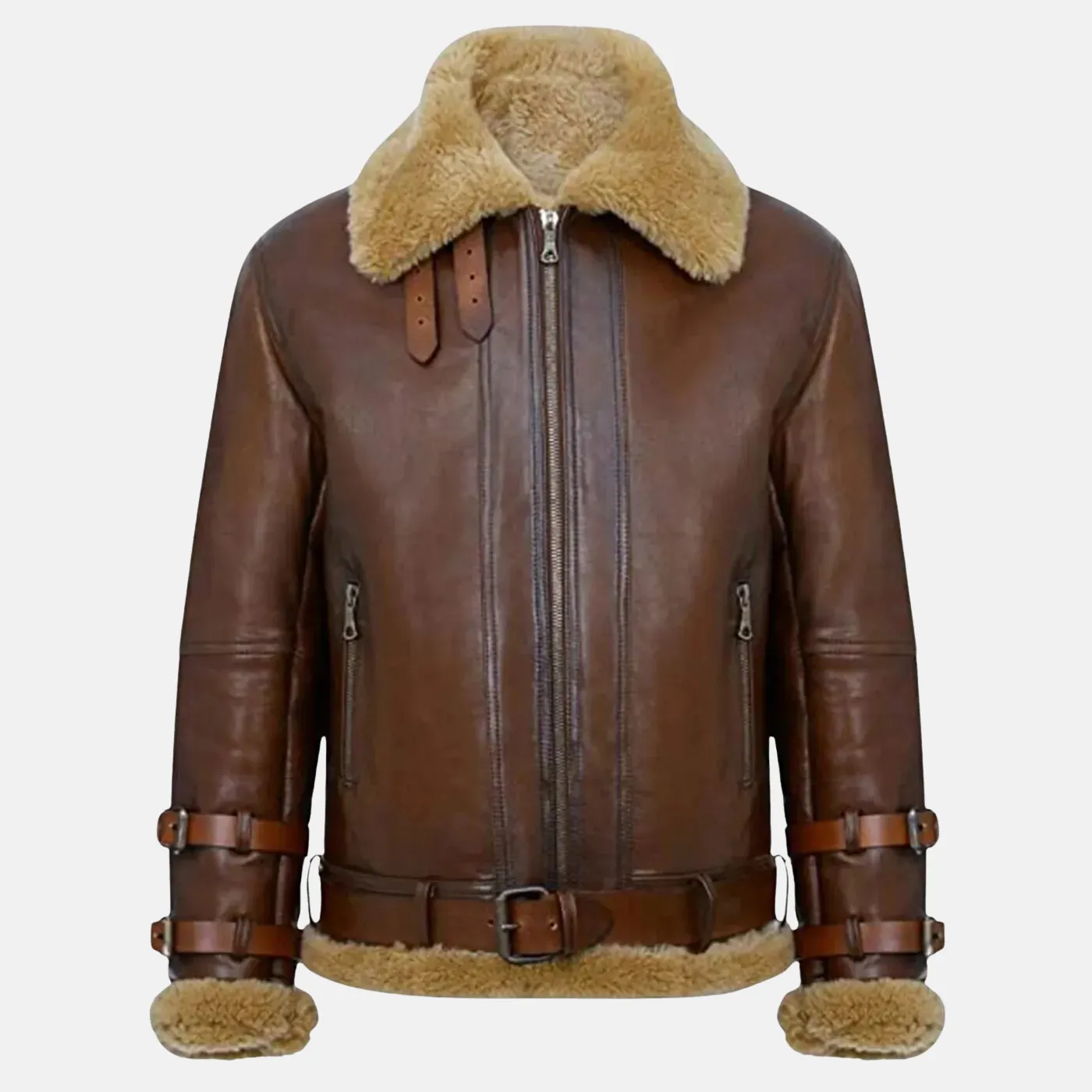 Men Brown Bomber Jacket