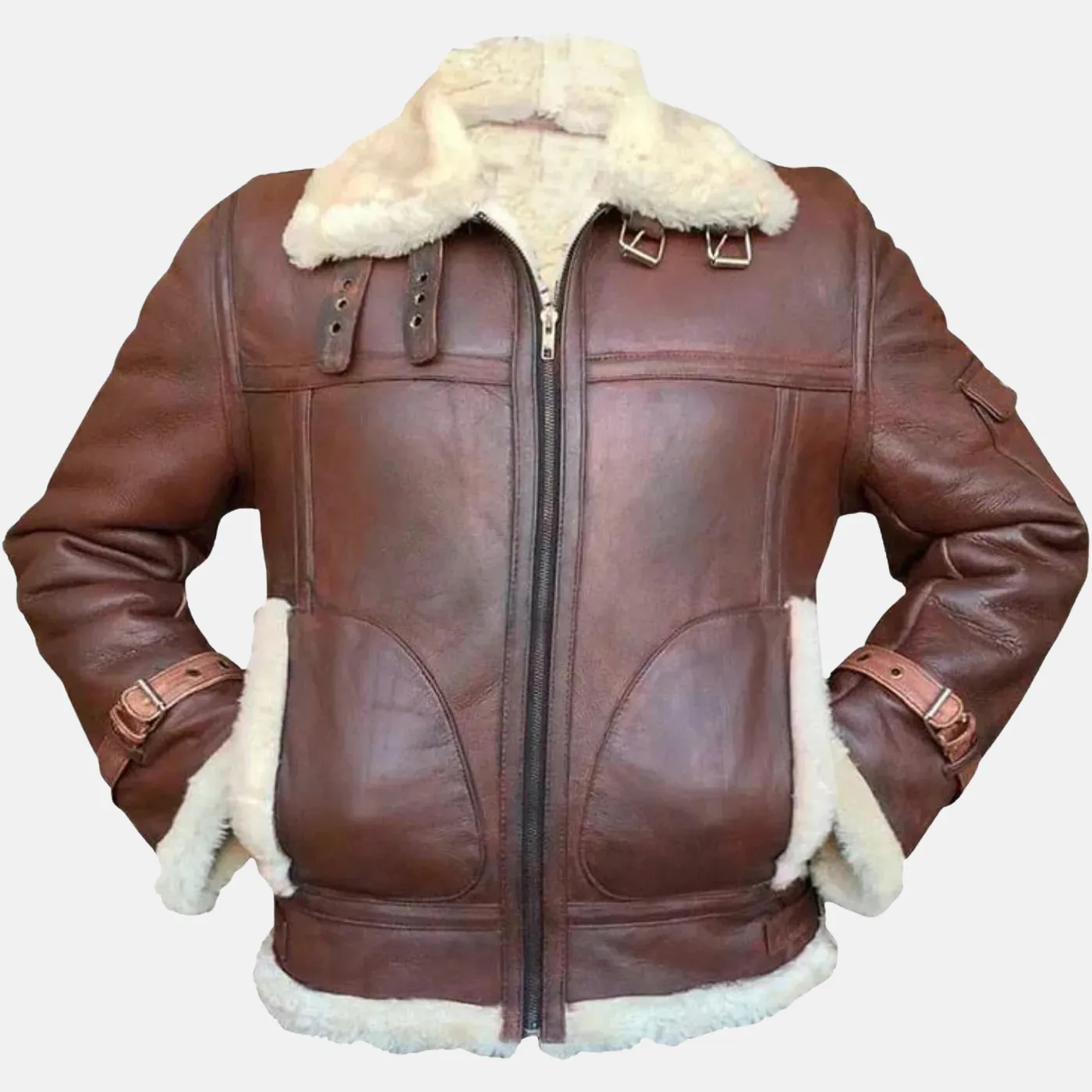 Men's Fur Leather Jacket