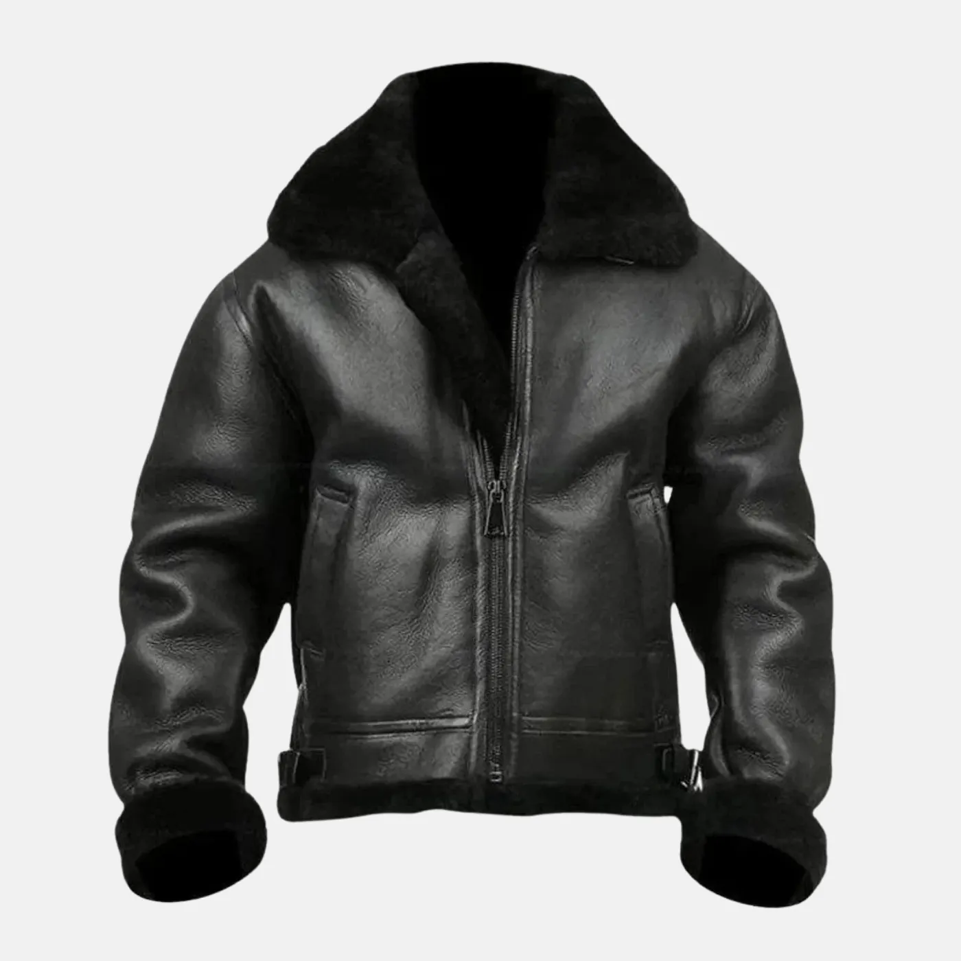 Black B3 Shearling Jacket