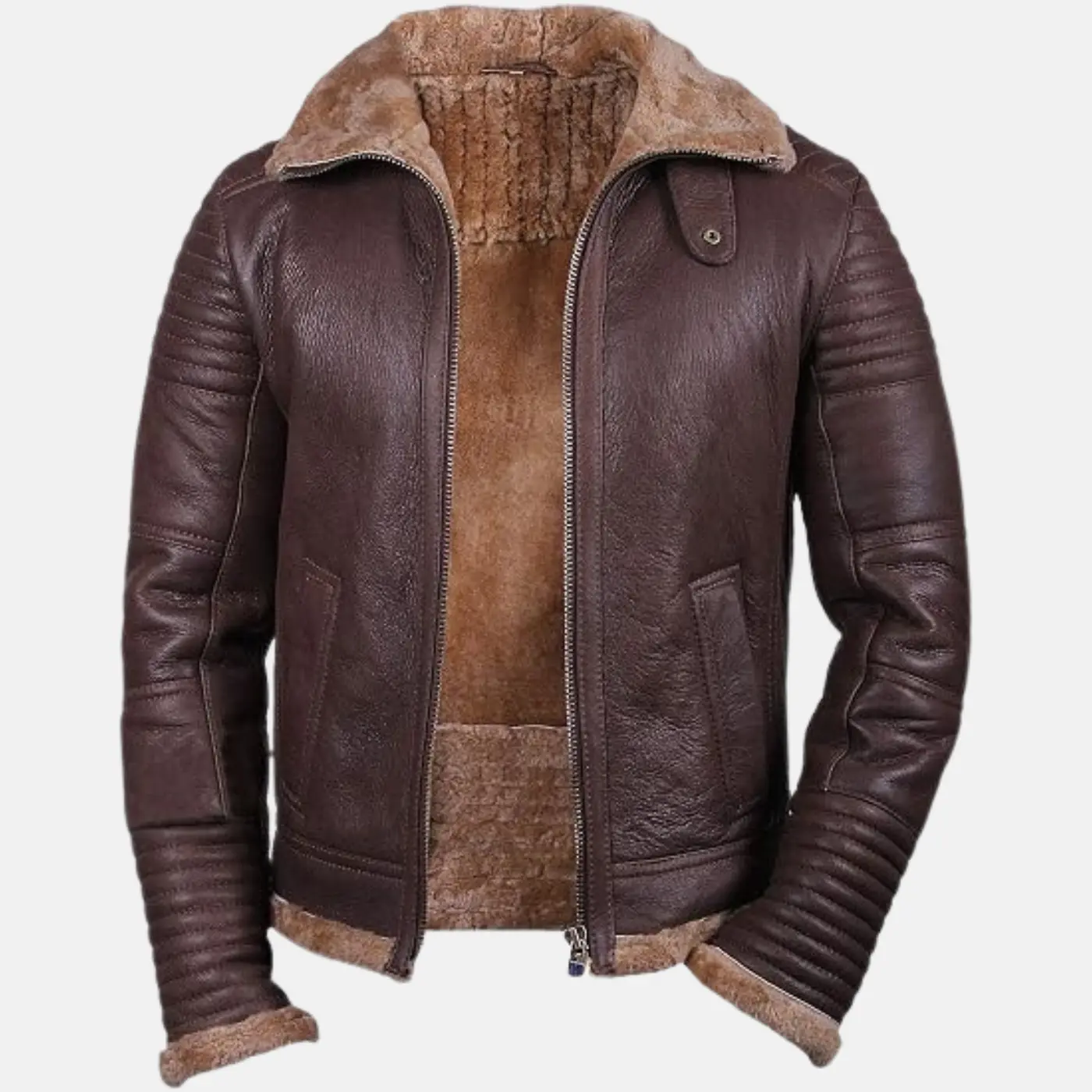 Brown Shearling B3 Bomber Jacket