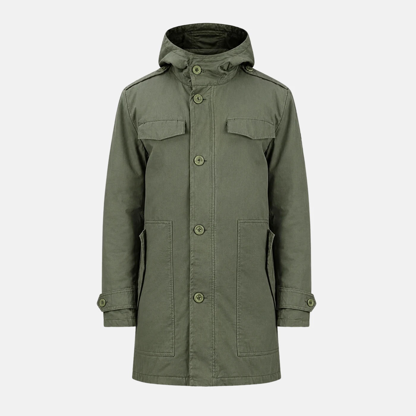 mens hooded parka coat