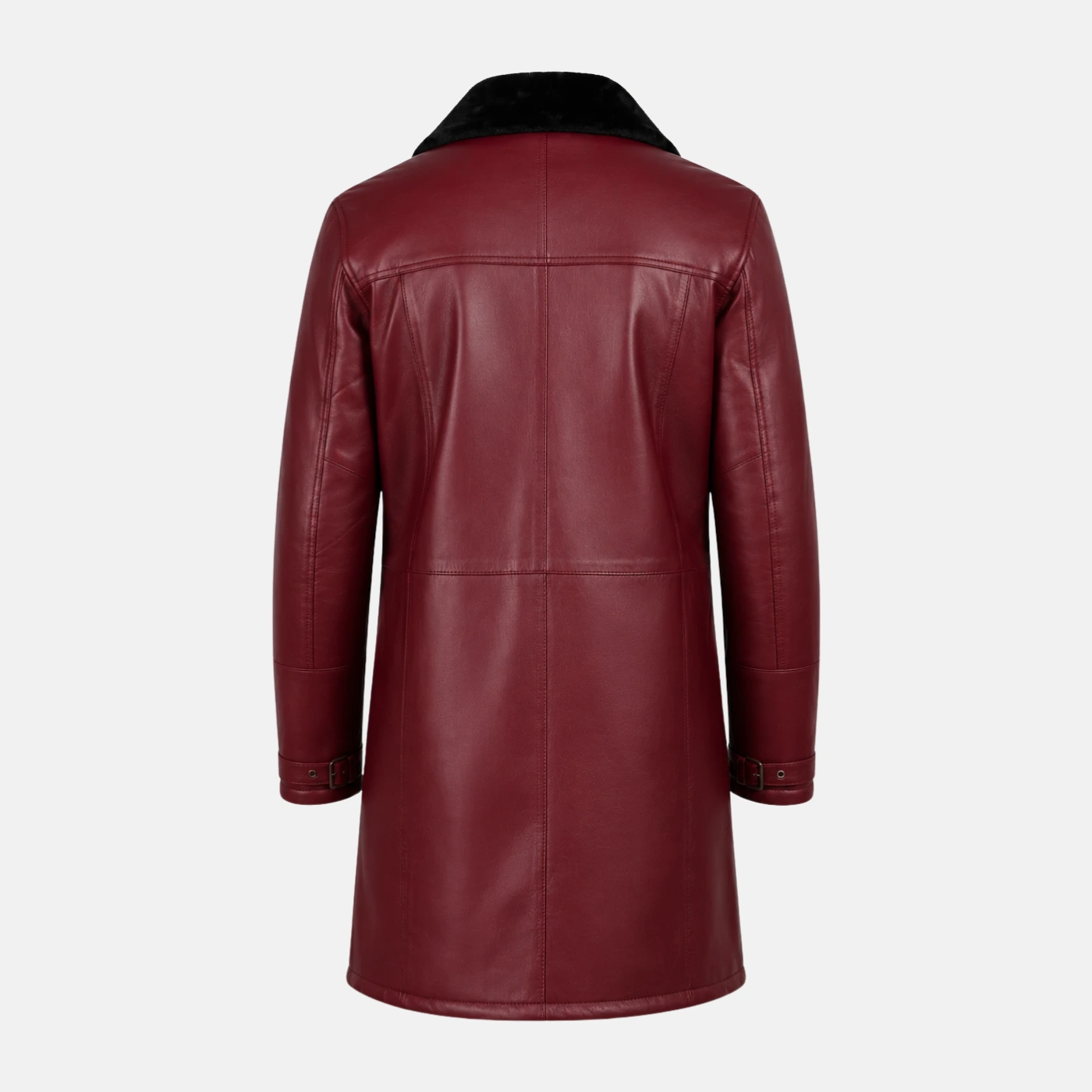 mens maroon leather jacket