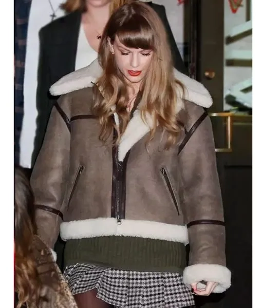 Taylor Swift shearling jacket1