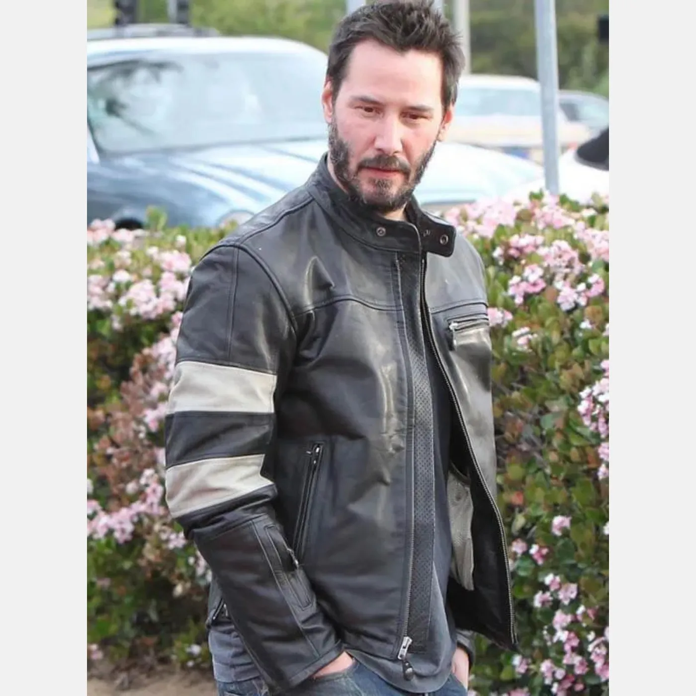 Keanu Reeves biker jacket