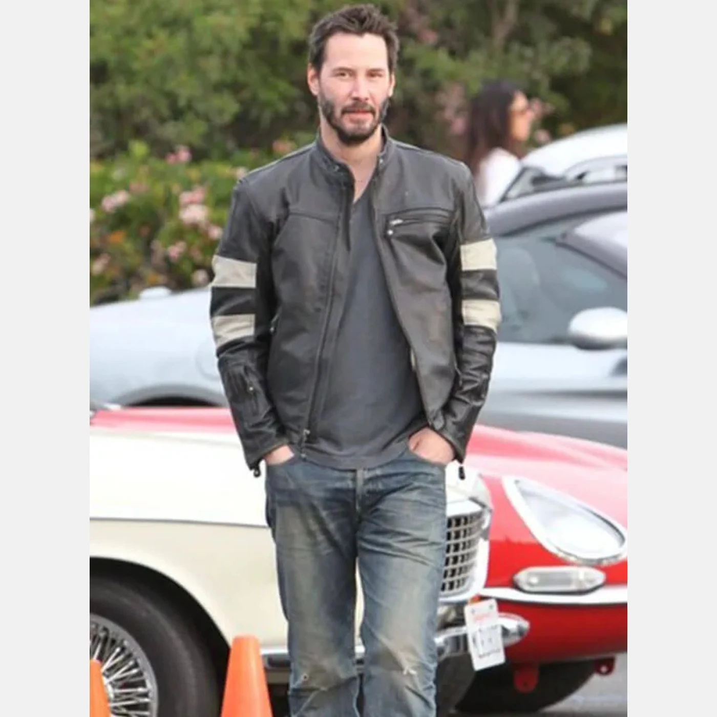 Keanu Reeves leather jacket