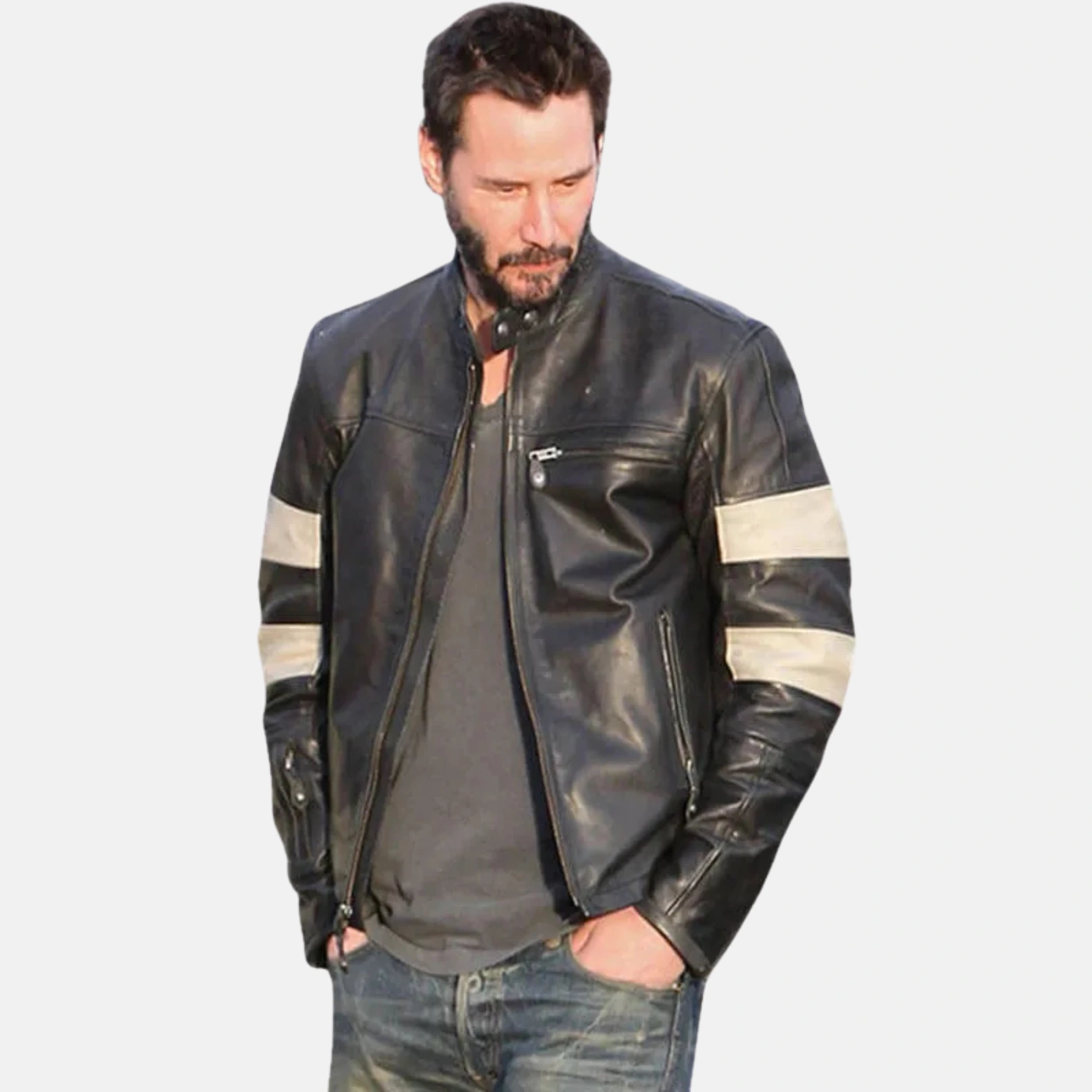 Keanu Reeves motorcycle jacket Black