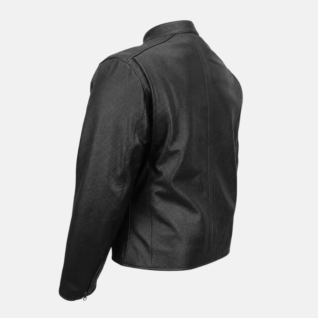 mens biker leather jacket