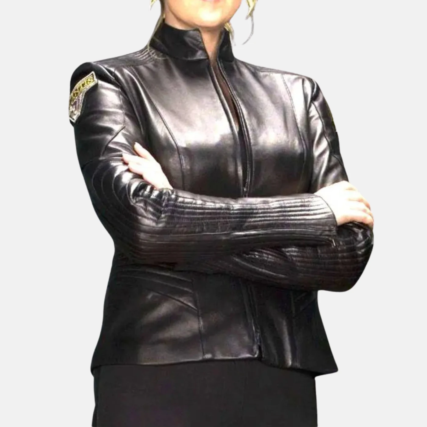 Amanda Tapping Leather Jacket
